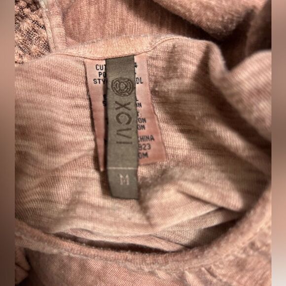 XCVI Rust Colored Blouse cut out shoulder burn out style medium oversized - Picture 12 of 15